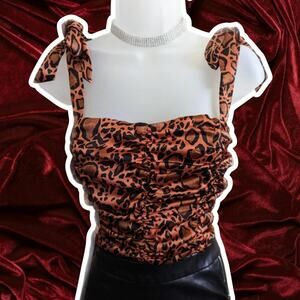 Orange black leopard